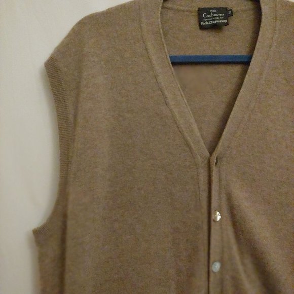 Peek & Cloppenburg Mens Pure Cashmere Taupe Full Size 56 - Picture 2 of 10